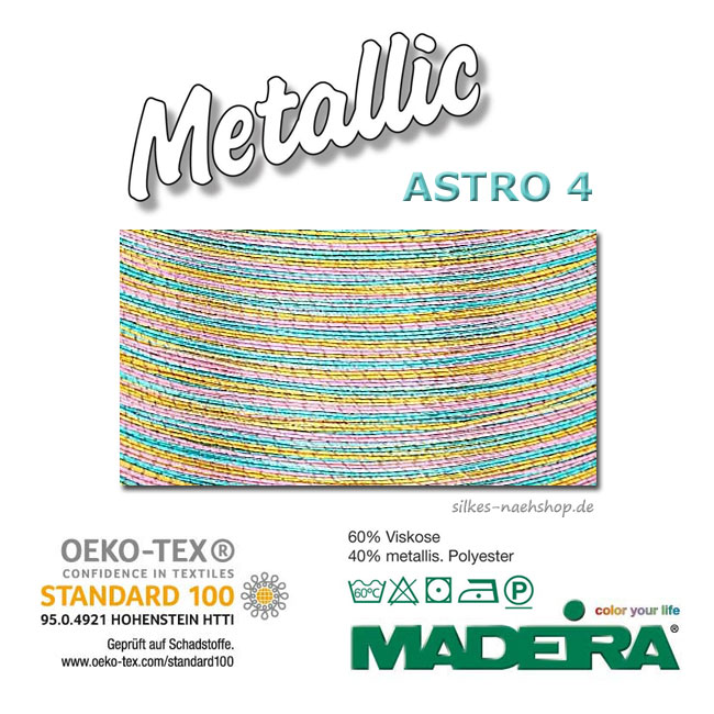 Maschinenstickgarn Madeira Metallic multicolor