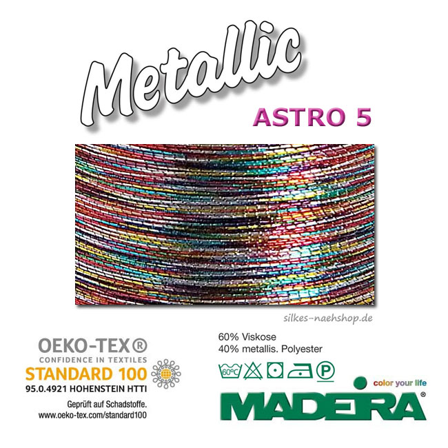 Maschinenstickgarn Madeira Metallic multicolor