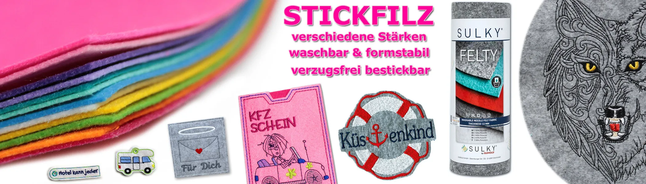 Stickfilz in silkes-naehshop
