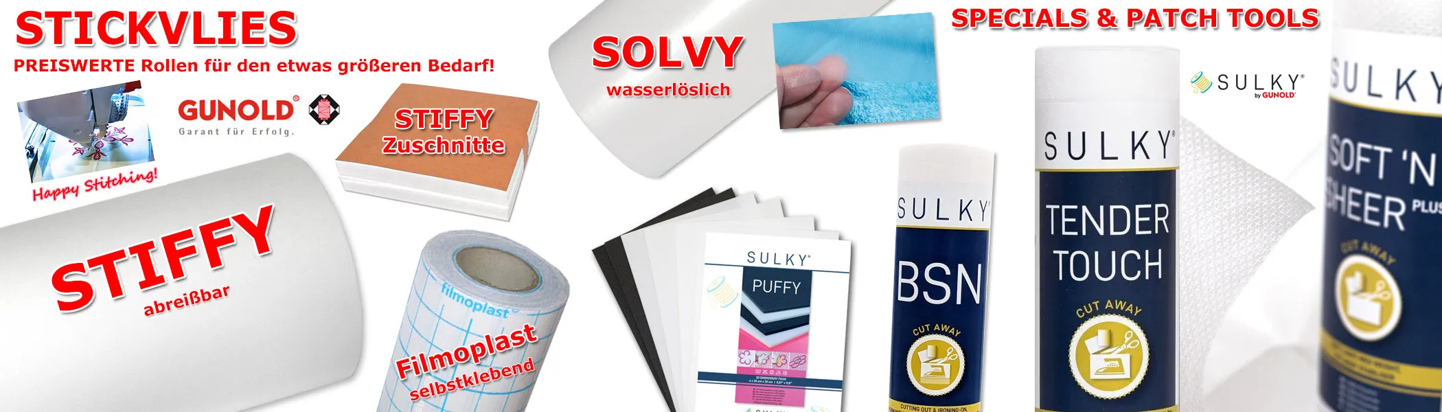 Stickvlies in silkes-naehshop