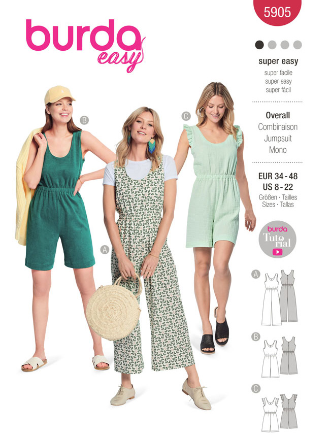 handleiding een miljoen openbaring 5905 Burda Schnittmuster Overall Jumpsuit easy - Maschinensticken, Nähen, Schnittmuster, silkes-naehshop.de handleiding een miljoen openbaring 5905 Burda Schnittmuster Overall Jumpsuit easy - Maschinensticken, Nähen, Schnittmuster, silkes-naehshop.de