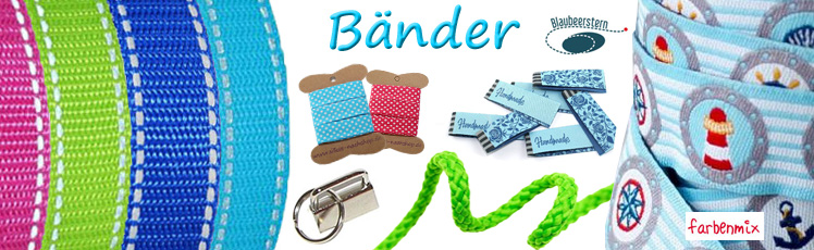 Webbänder, Bänder und Handmade Labels zum Nähen!