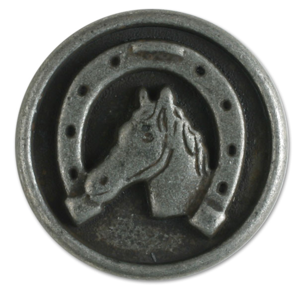 Metallknopf Pferd Abbildung