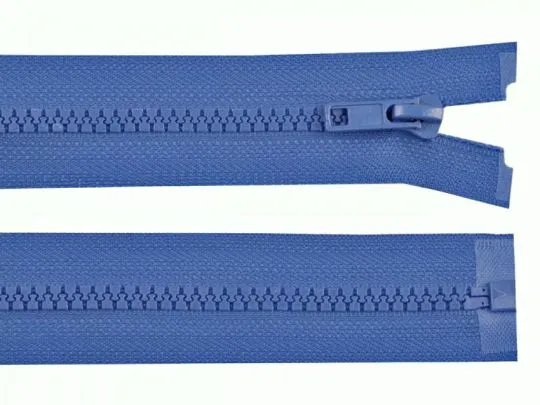 Reißverschluß teilbar Kunststoff 60cm blau