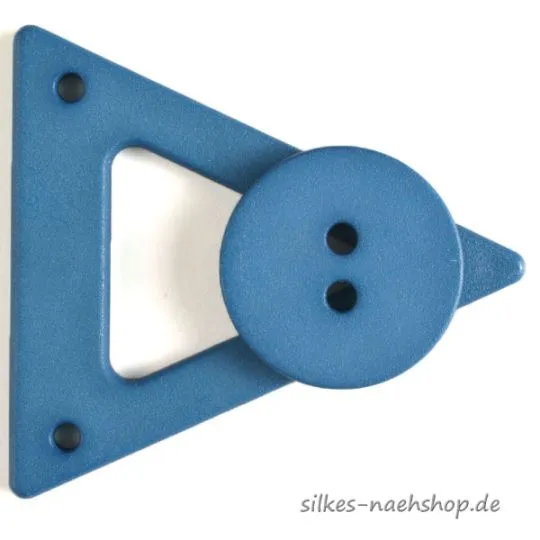 Mantel- & Jackenverschluß türkis 65mm