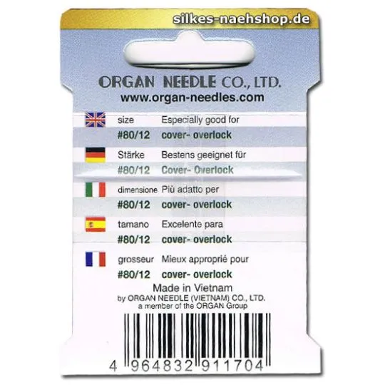 ORGAN Overlocknadeln Coverlock