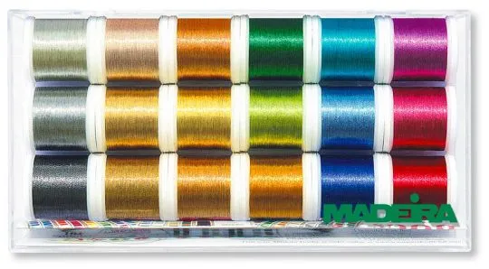 MADEIRA Metallic Stickgarn-Box SMOOTH