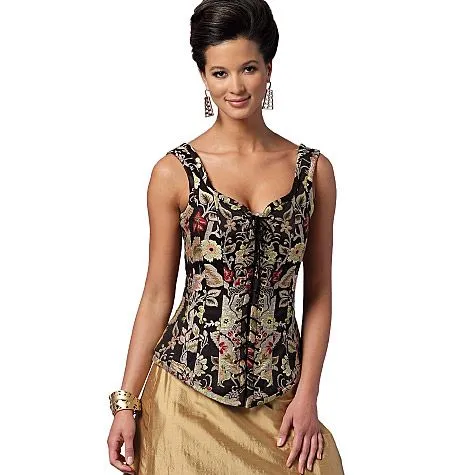 B5662 Butterick Schnitt historische Corsage