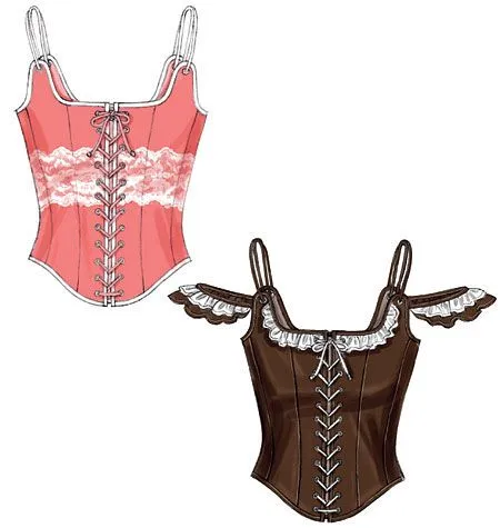 B5935 Butterick Schnitt historische Corsage