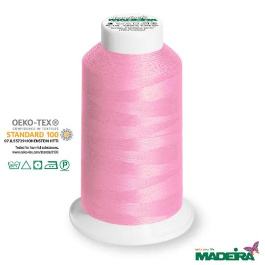 2500m Madeira Aerolock Overlockgarn rosa