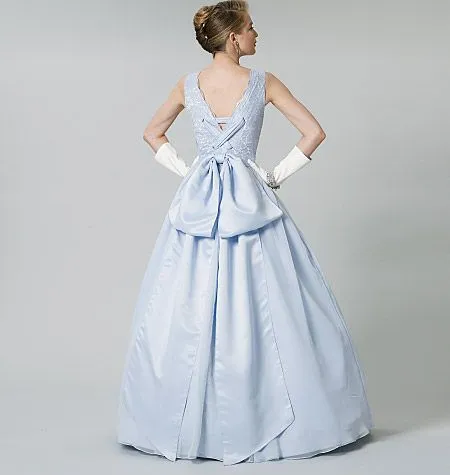 V8729 VOGUE Schnittmuster Vintage Abendkleid