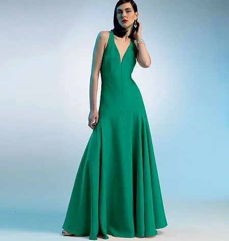 V8814 VOGUE Schnittmuster Custom Fit Abendkleid