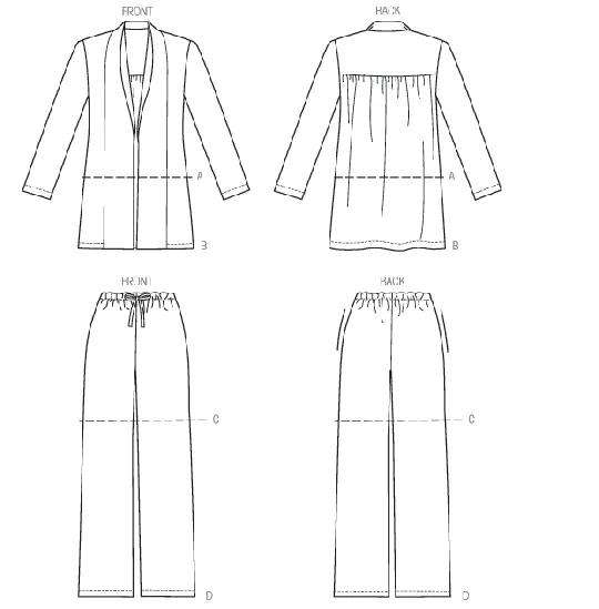 V9011 VOGUE Schnittmuster Jacke Hose EASY!