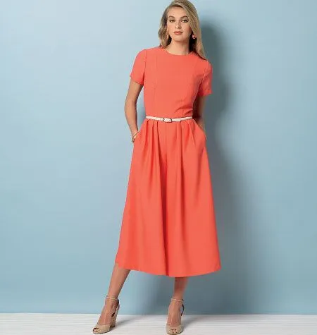V9075 VOGUE Schnittmuster Kleid Overall EASY!