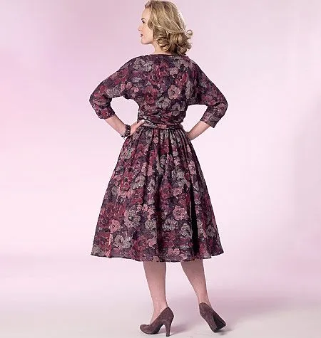 B6242 Butterick Schnittmuster Retro Kleid