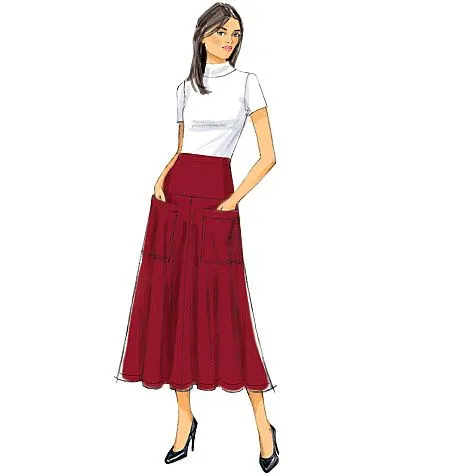 B6249 Butterick Schnittmuster Rock EASY!