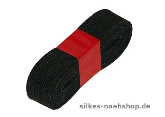 2,5m Gummiband 25mm schwarz