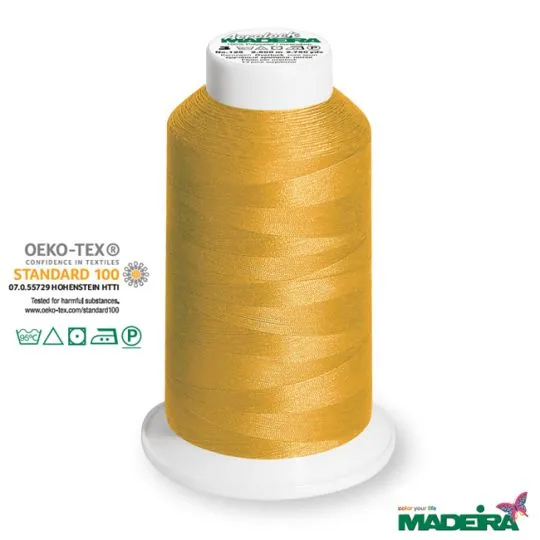 2500m Madeira Aerolock Overlockgarn gold
