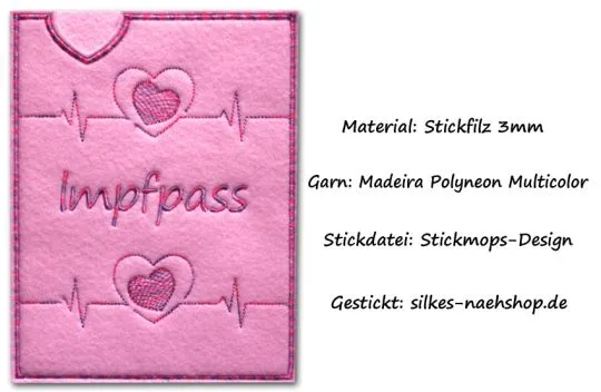 Stickfilz Probier-Set 3mm pink