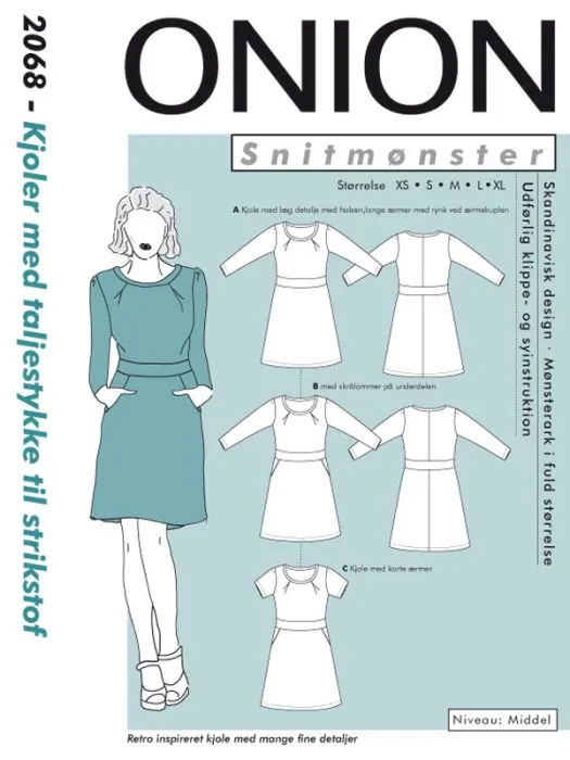 2068 ONION Schnittmuster Jerseykleid XS-XL
