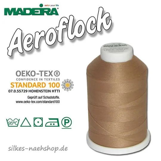 Madeira Aeroflock Bauschgarn beige 1000m