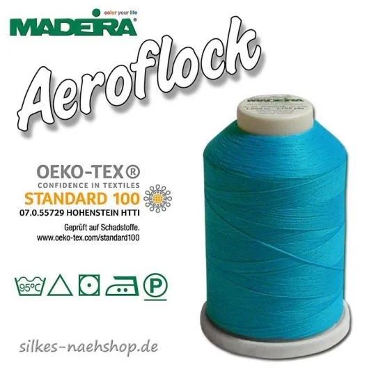 Madeira Aeroflock Bauschgarn türkis 1000m