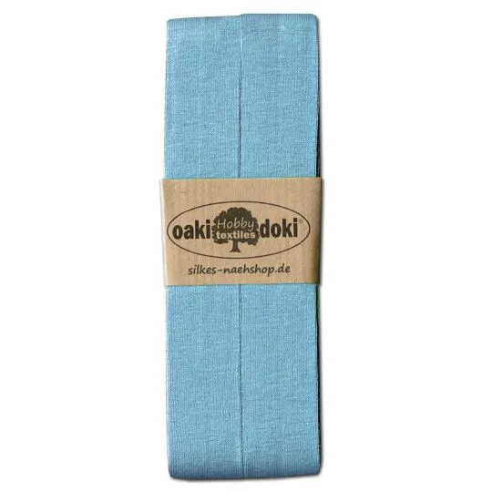 3m Jersey-Schrägband 20mm hellblau