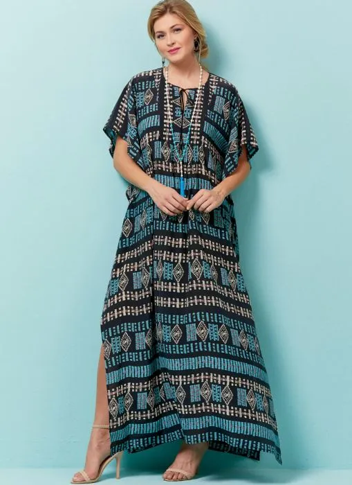 B6559 Butterick Schnittmuster Tunika Kaftan Kleid