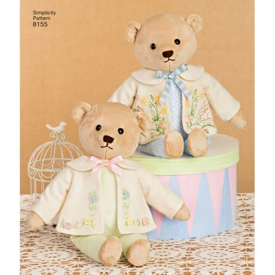 7036 Simplicity Schnittmuster Teddybären