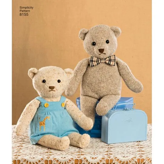 7036 Simplicity Schnittmuster Teddybären