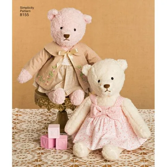 7036 Simplicity Schnittmuster Teddybären