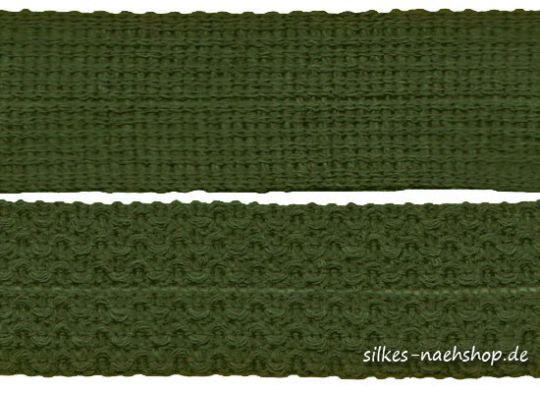 Rest: 1m Knicktresse oliv