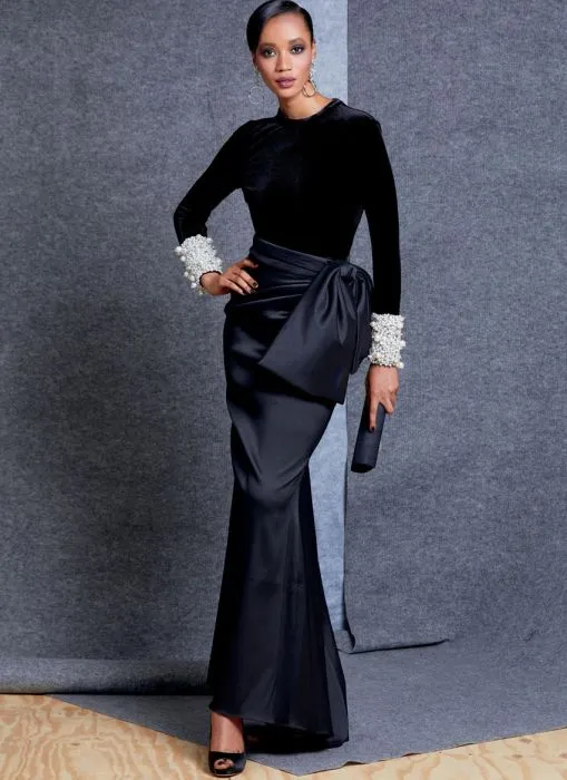 V1605 VOGUE Designer Schnittmuster 2tlg Abendkleid