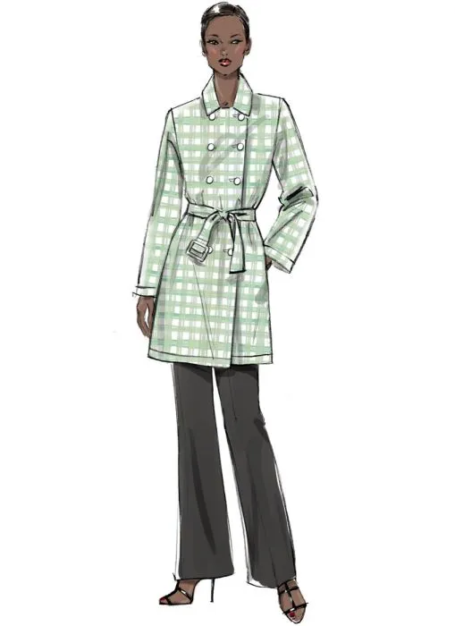 V9367 VOGUE Schnittmuster Trenchcoat Mantel EASY