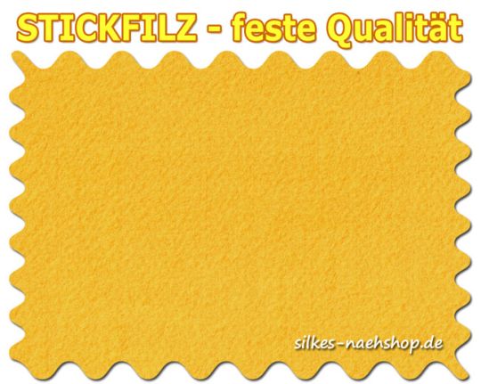 Stickfilz waschbar fest 1mm - goldgelb - 20cmx110cm