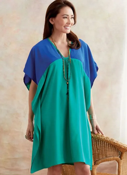 B6683 Butterick Schnittmuster Tunika Kaftan Kleid