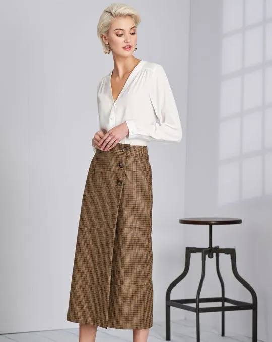 7081 Simplicity Schnittmuster Wickelrock