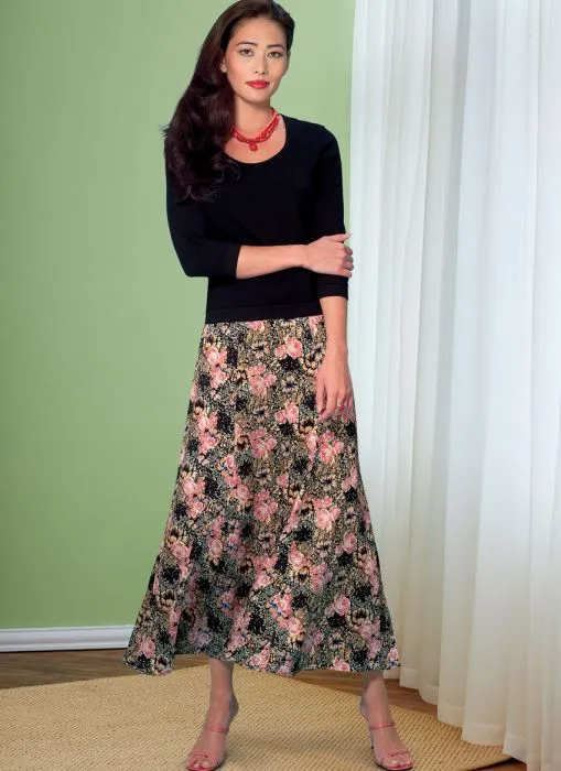 B6743 Butterick Schnittmuster Rock EASY!