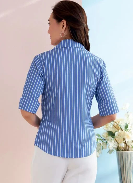 B6753 Butterick Schnittmuster Hemdblusen EASY