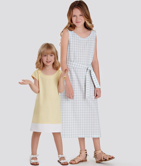 9120 Simplicity Schnittmuster Kinder Sommerkleider