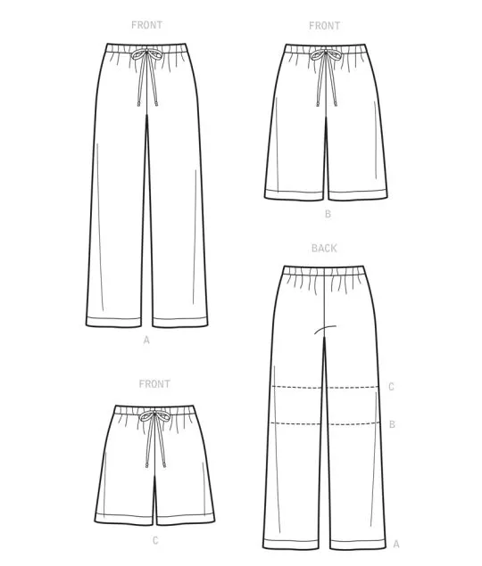 9127 Simplicity Schnittmuster FAMILY Freizeithosen EASY