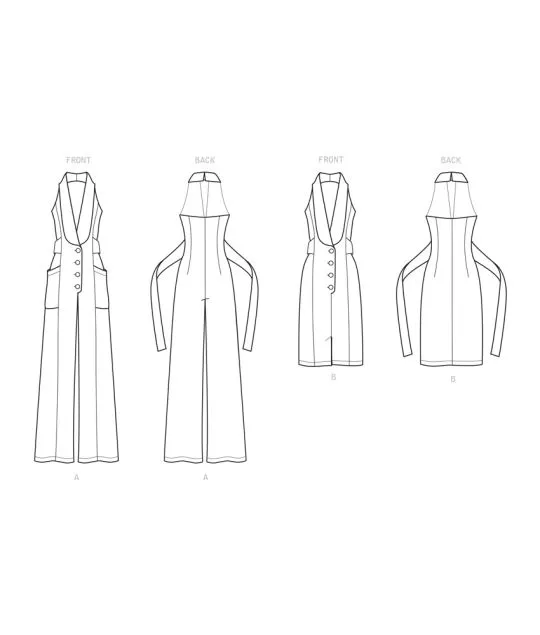 9097 Simplicity Schnittmuster Kleid Jumpsuit