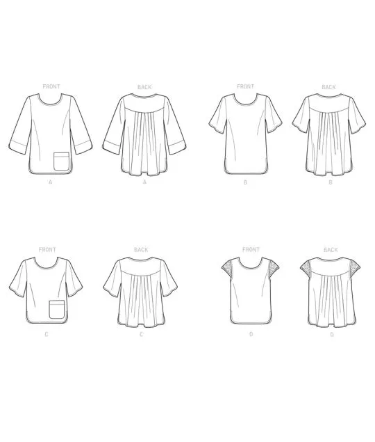 9107 Simplicity Schnittmuster Blusenshirts