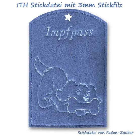 Filz Stickfilz 3mm jeansblau 20cmx100cm