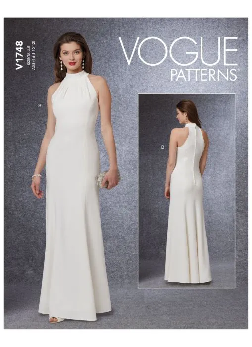 V1748 VOGUE Schnittmuster Kleid Abendkleid EASY