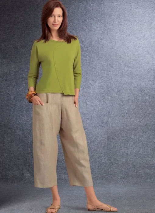 V1731 VOGUE Designer Schnittmuster Leinenhose Rock