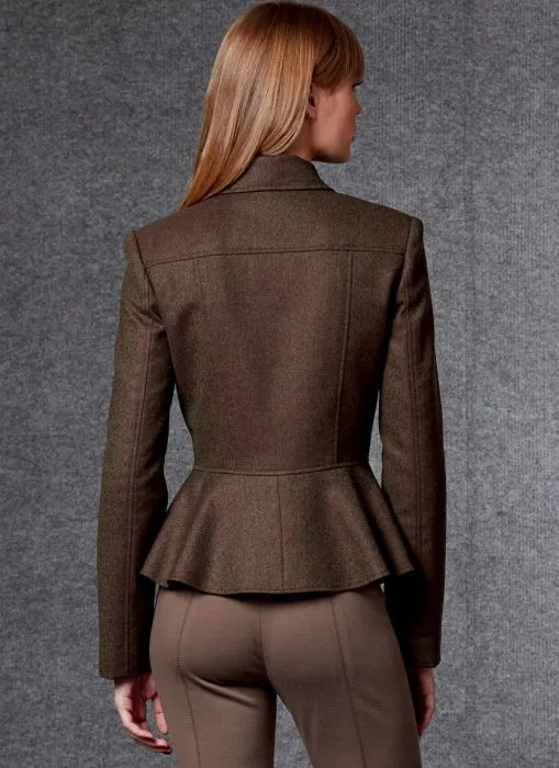 V1714 VOGUE Schnittmuster Jacke im Bikerstil