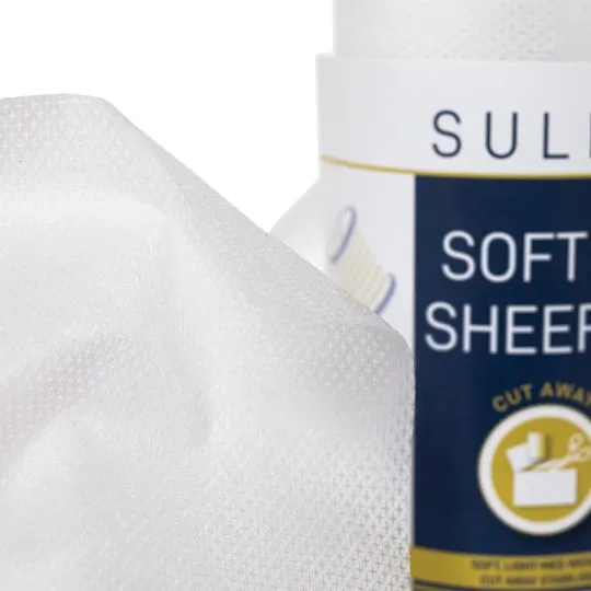 Stickvlies Gunold Sulky Soft'n Sheer plus weiß 25cm x 5m
