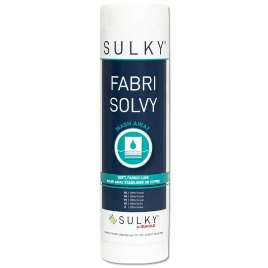 Gunold Sulky Solvy Fabri Stickvlies wasserlöslich 25cm x 5m