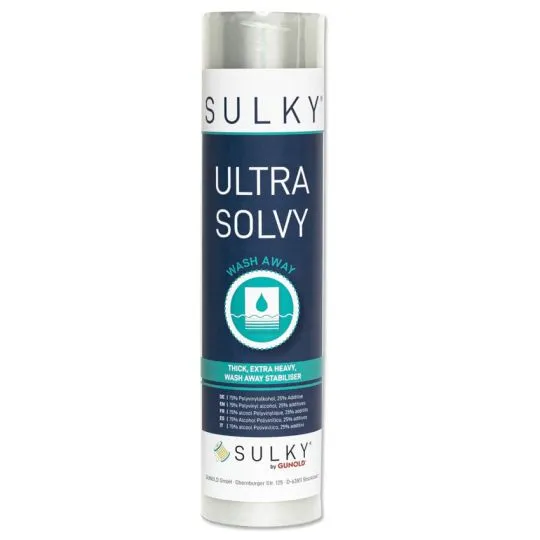 Gunold Sulky Ultra Solvy Stickfolie wasserlöslich 25cm x 5m